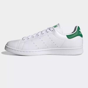 adidas White and Green Sneakers Stansmith